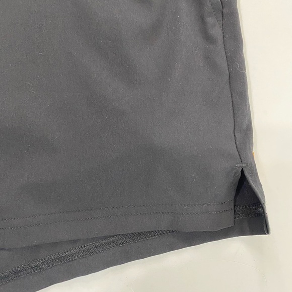 Lucy Athletic Power Shorts Wide Drawstring Waistband Two Layers Black Size XL - Picture 4 of 9